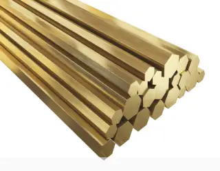 Шестигранник латунный 